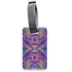 Wings Repeats Luggage Tag (one Side) by kaleidomarblingart