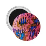 Painted ornate, marbling art 2.25  Magnets Front