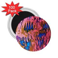 Painted Ornate, Marbling Art 2 25  Magnets (100 Pack)  by kaleidomarblingart