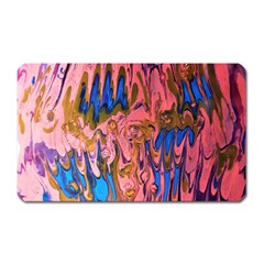 Painted Ornate, Marbling Art Magnet (rectangular) by kaleidomarblingart