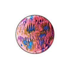 Painted Ornate, Marbling Art Hat Clip Ball Marker by kaleidomarblingart