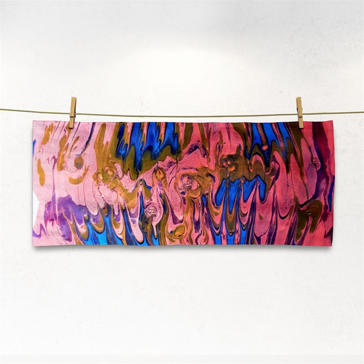 Painted ornate, marbling art Hand Towel