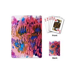 Painted Ornate, Marbling Art Playing Cards Single Design (mini)