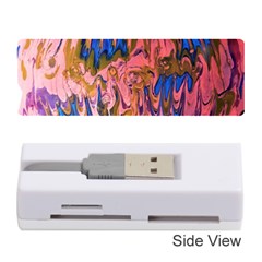 Painted Ornate, Marbling Art Memory Card Reader (stick) by kaleidomarblingart