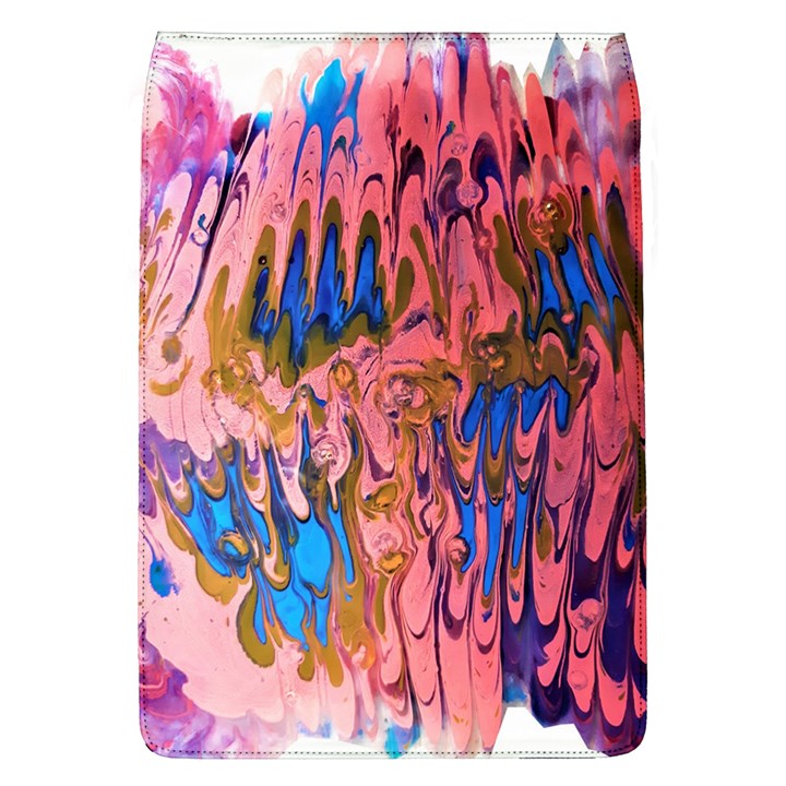 Painted ornate, marbling art Removable Flap Cover (L)