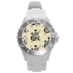 Angels Round Plastic Sport Watch (l) by PollyParadise