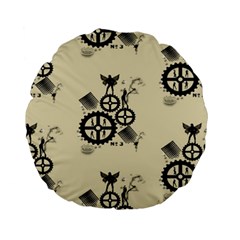 Angels Standard 15  Premium Flano Round Cushions by PollyParadise