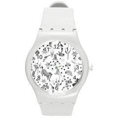 West Round Plastic Sport Watch (m) by PollyParadise