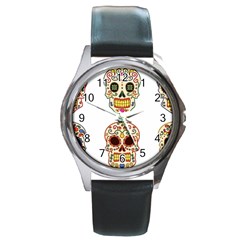 Day Of The Dead Day Of The Dead Round Metal Watch by GrowBasket