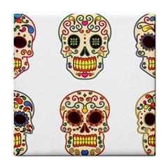 Day Of The Dead Day Of The Dead Tile Coaster by GrowBasket