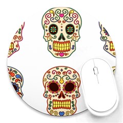 Day Of The Dead Day Of The Dead Round Mousepads