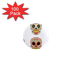 Day Of The Dead Day Of The Dead 1  Mini Magnets (100 Pack) 