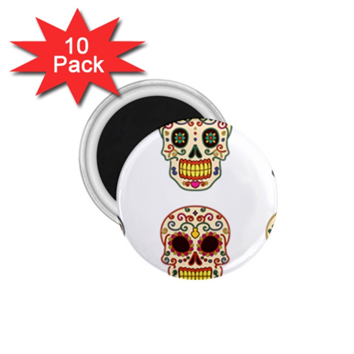 Day Of The Dead Day Of The Dead 1.75  Magnets (10 pack) 