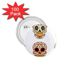 Day Of The Dead Day Of The Dead 1 75  Buttons (100 Pack)  by GrowBasket