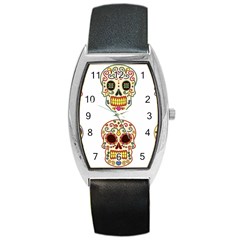 Day Of The Dead Day Of The Dead Barrel Style Metal Watch by GrowBasket