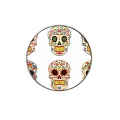 Day Of The Dead Day Of The Dead Hat Clip Ball Marker by GrowBasket