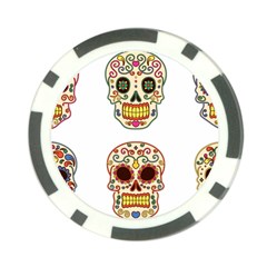 Day Of The Dead Day Of The Dead Poker Chip Card Guard by GrowBasket