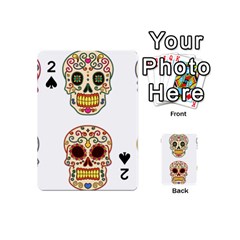 Day Of The Dead Day Of The Dead Playing Cards 54 Designs (mini) by GrowBasket