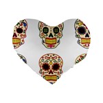 Day Of The Dead Day Of The Dead Standard 16  Premium Heart Shape Cushions Front