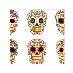 Day Of The Dead Day Of The Dead Small Satin Scarf (square)