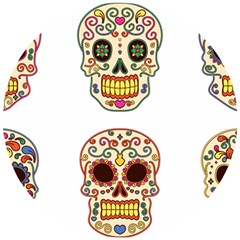 Day Of The Dead Day Of The Dead Wooden Puzzle Round