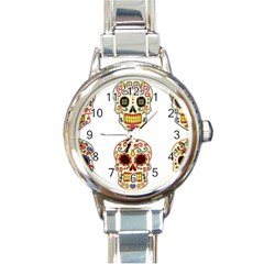 Day Of The Dead Day Of The Dead Round Italian Charm Watch by GrowBasket