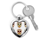 Day Of The Dead Day Of The Dead Key Chain (Heart) Front