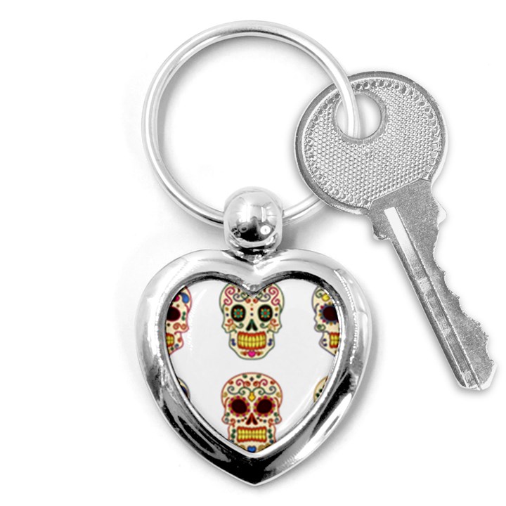 Day Of The Dead Day Of The Dead Key Chain (Heart)