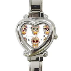 Day Of The Dead Day Of The Dead Heart Italian Charm Watch