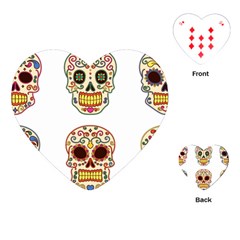 Day Of The Dead Day Of The Dead Playing Cards Single Design (heart)