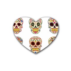 Day Of The Dead Day Of The Dead Heart Coaster (4 Pack) 