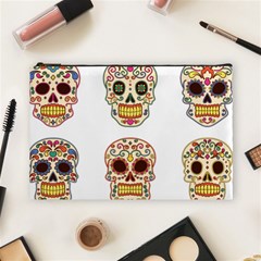 Day Of The Dead Day Of The Dead Cosmetic Bag (large) by GrowBasket