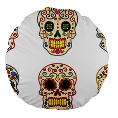 Day Of The Dead Day Of The Dead Large 18  Premium Round Cushions