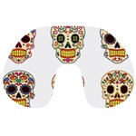 Day Of The Dead Day Of The Dead Travel Neck Pillow Front