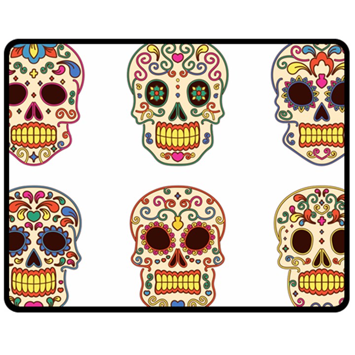 Day Of The Dead Day Of The Dead Double Sided Fleece Blanket (Medium) 