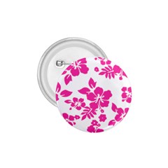 Hibiscus Pattern Pink 1 75  Buttons by GrowBasket