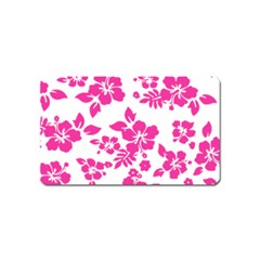 Hibiscus Pattern Pink Magnet (name Card) by GrowBasket