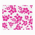 Hibiscus pattern pink Small Glasses Cloth Front