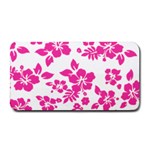 Hibiscus pattern pink Medium Bar Mats 16 x8.5  Bar Mat