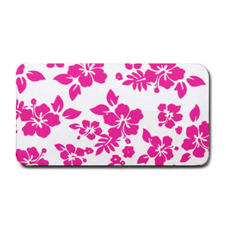 Hibiscus pattern pink Medium Bar Mats