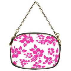 Hibiscus Pattern Pink Chain Purse (one Side) by GrowBasket