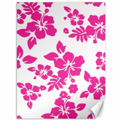 Hibiscus Pattern Pink Canvas 36  X 48  by GrowBasket