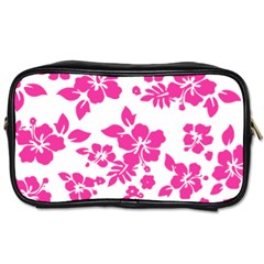 Hibiscus Pattern Pink Toiletries Bag (two Sides) by GrowBasket