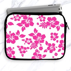 Hibiscus Pattern Pink Apple Ipad 2/3/4 Zipper Cases by GrowBasket