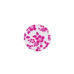 Hibiscus Pattern Pink 1  Mini Magnets by GrowBasket