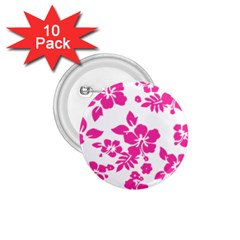 Hibiscus Pattern Pink 1 75  Buttons (10 Pack) by GrowBasket