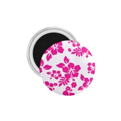 Hibiscus Pattern Pink 1 75  Magnets by GrowBasket