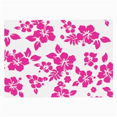 Hibiscus Pattern Pink Large Glasses Cloth (2 Sides) by GrowBasket