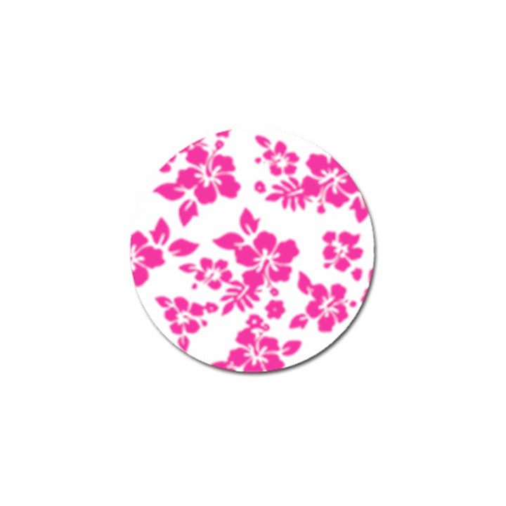 Hibiscus pattern pink Golf Ball Marker (10 pack)