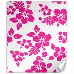 Hibiscus Pattern Pink Canvas 20  X 24  by GrowBasket